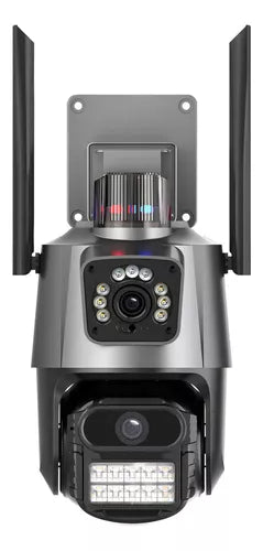 Cámara de seguridad Avanzada con alarma y doble lente full HD - Máxima resolución