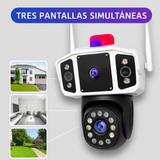 Cámara 3 Pantallas simultáneas - 4K - Alta nitidez, visión nocturna a color.