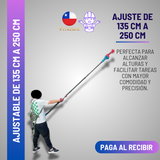 Barra Telescópica de Extensión: Ajustable de 135 cm a 250 cm para Llegar Más Alto