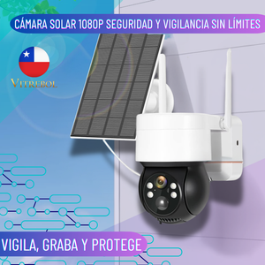 Cámara Inalámbrica - Carga con panel solar. 1080 P