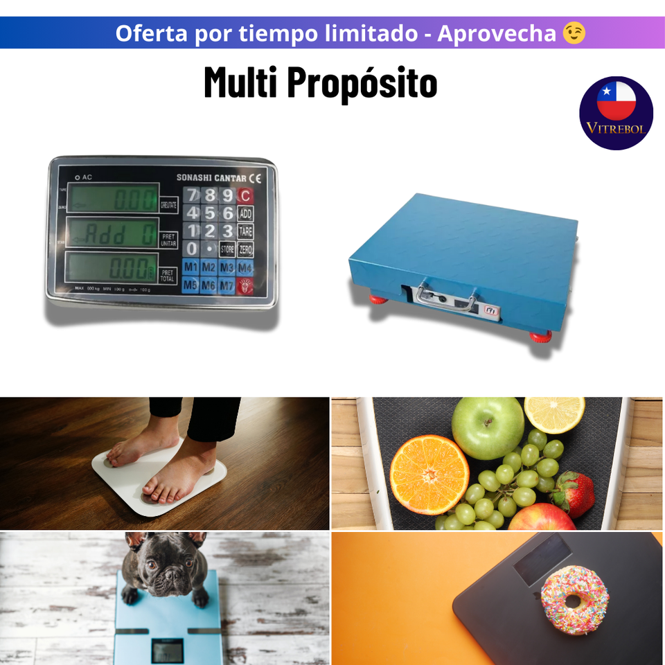 Báscula Industrial Inalámbrica 500kg – Precisión y Resistencia en un Solo Equipo ⚖️🔋