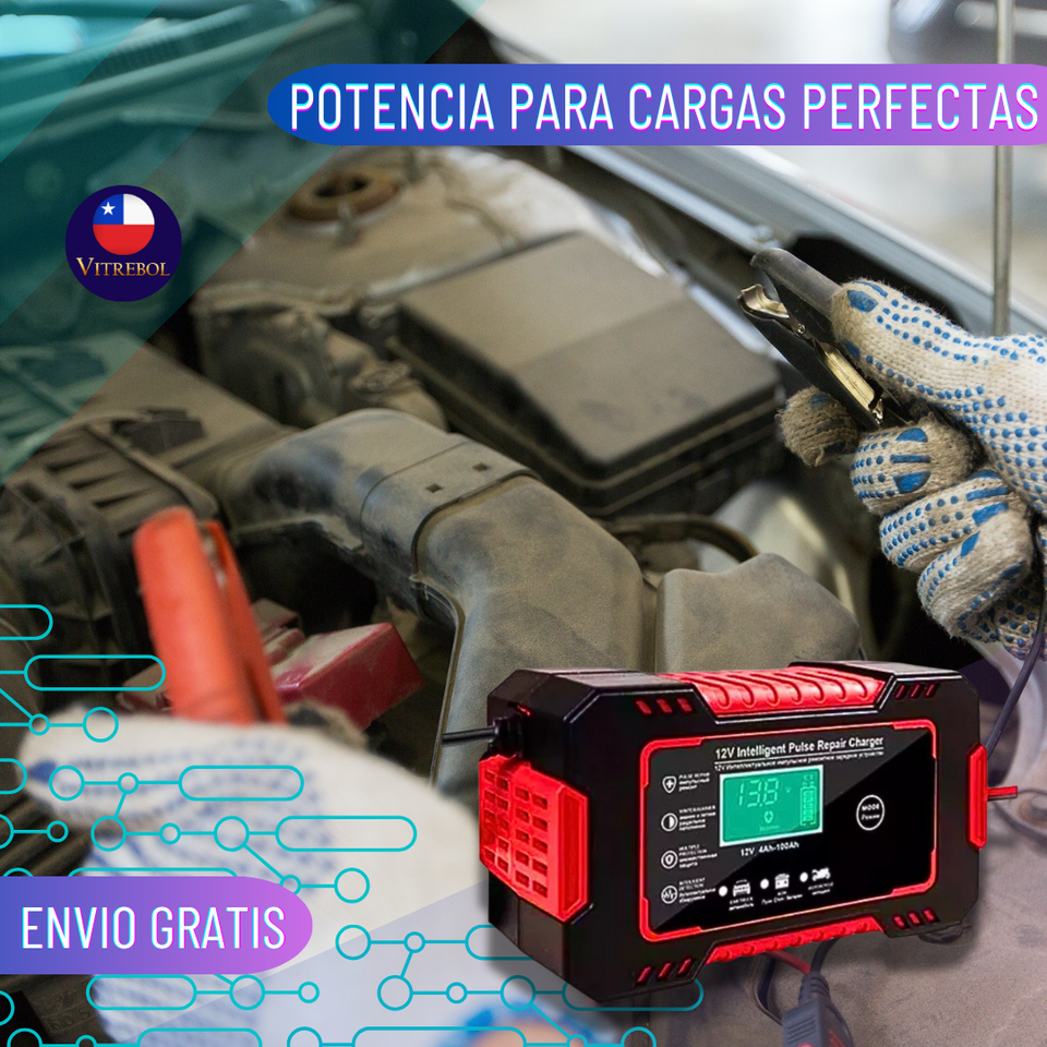 Cargador de Batería Inteligente para Automóviles y Motocicletas 🔋