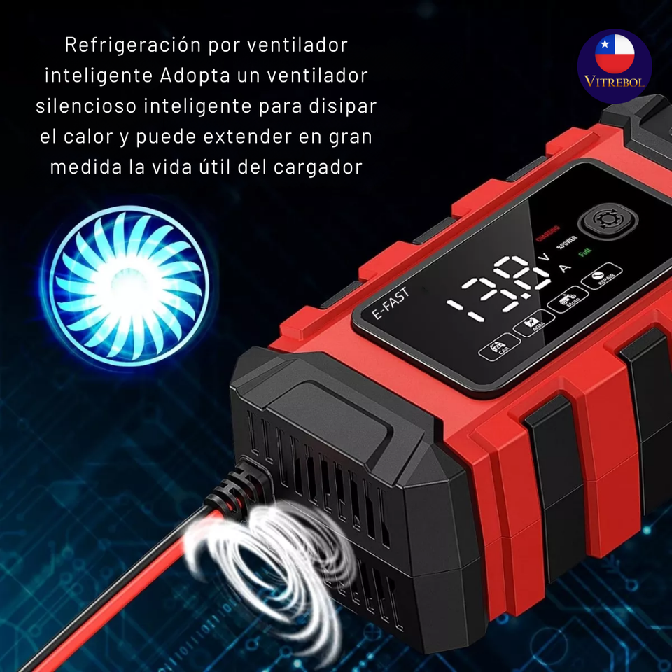 Cargador de Batería Inteligente para Automóviles y Motocicletas 🔋