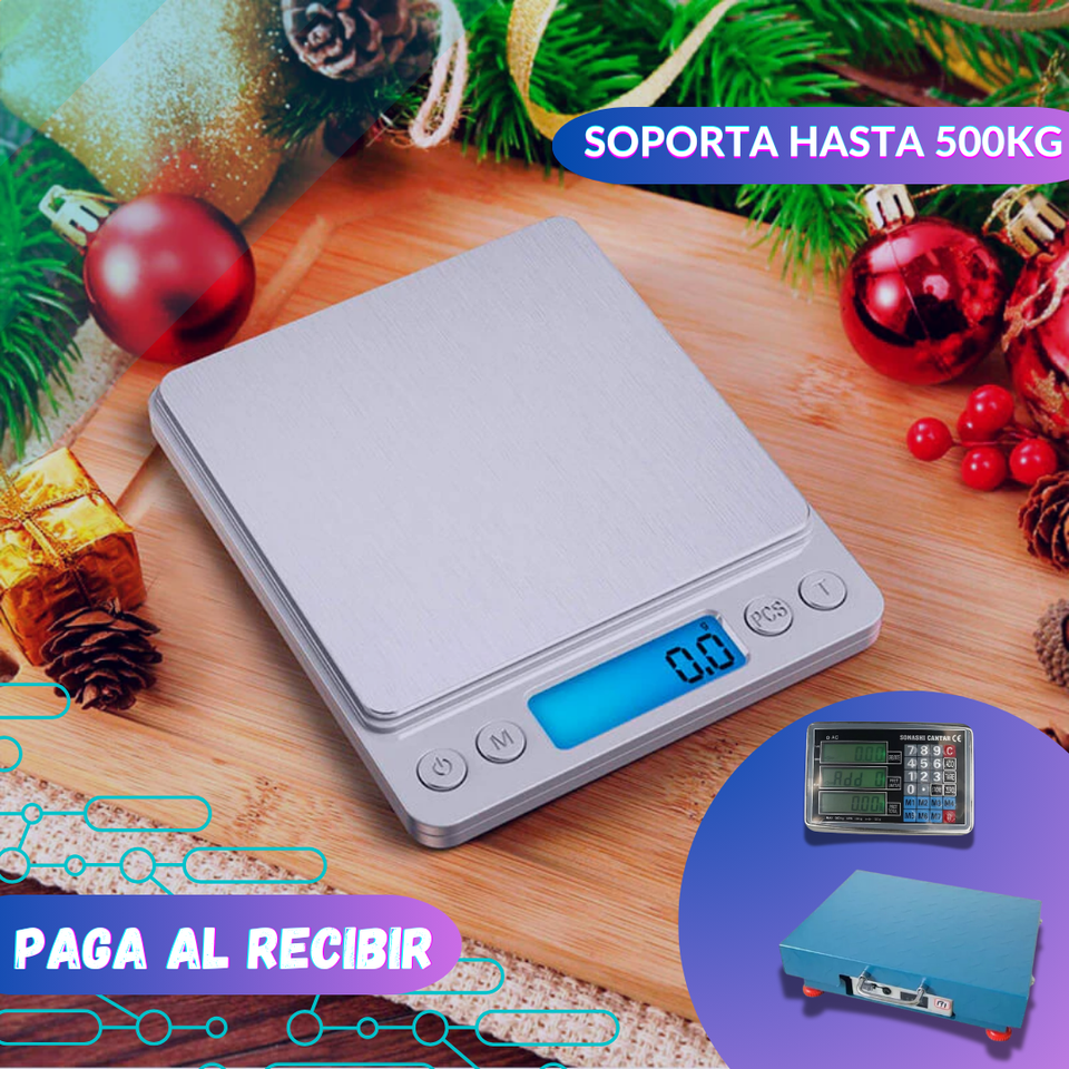 Báscula Industrial Inalámbrica 500kg – Precisión y Resistencia en un Solo Equipo ⚖️🔋