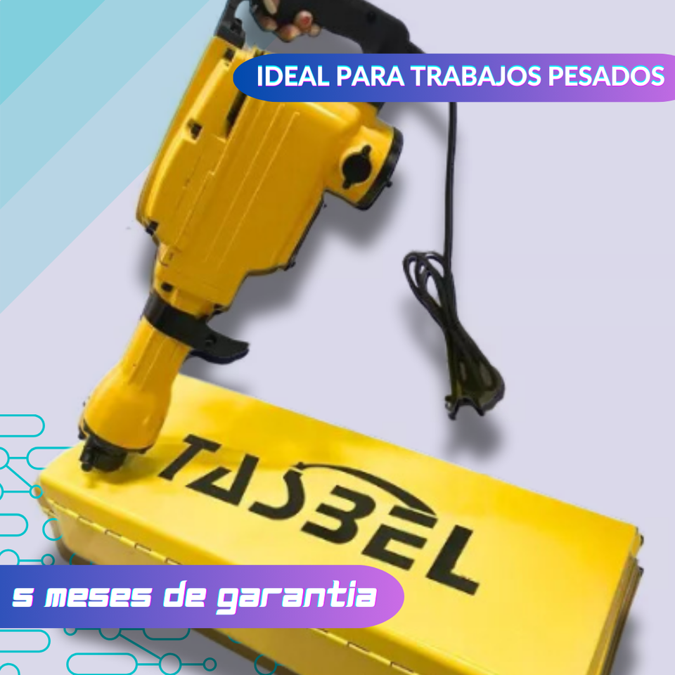Cango Martillo Demoledor Eléctrico 3800 watts Tasbel