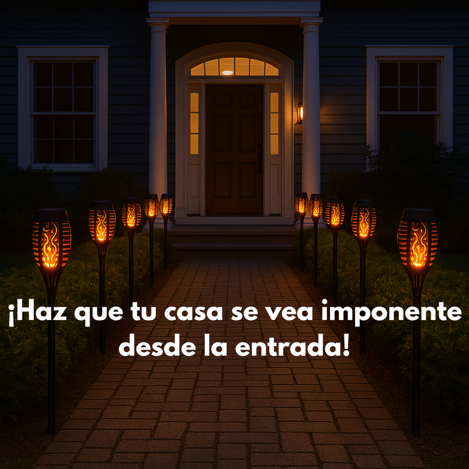 Antorcha de Carga Solar - Pack 4 unidades- 58cm de altura