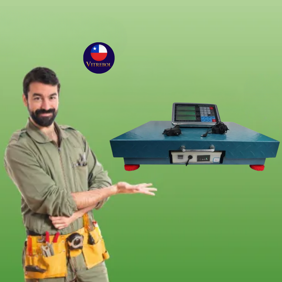 Báscula Industrial Inalámbrica 500kg – Precisión y Resistencia en un Solo Equipo ⚖️🔋