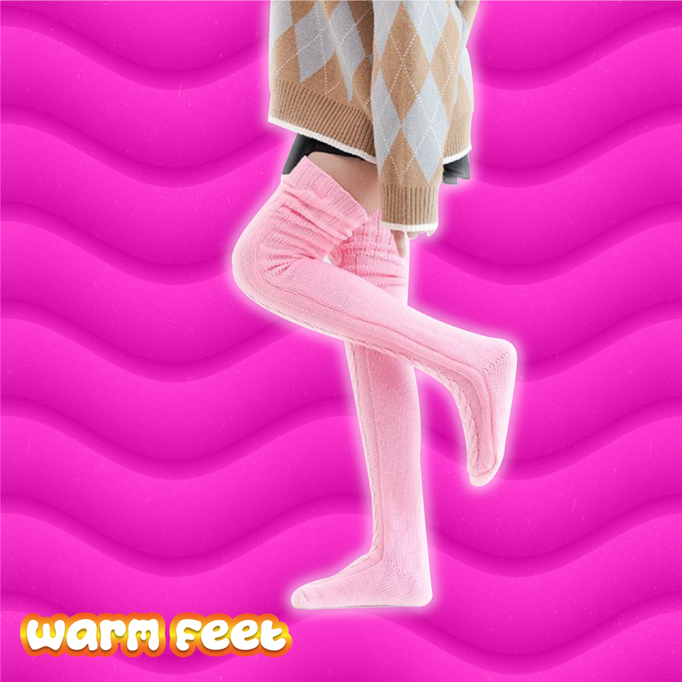 Calcetines térmicos y extra largos 100% puro algodón - warm feet™