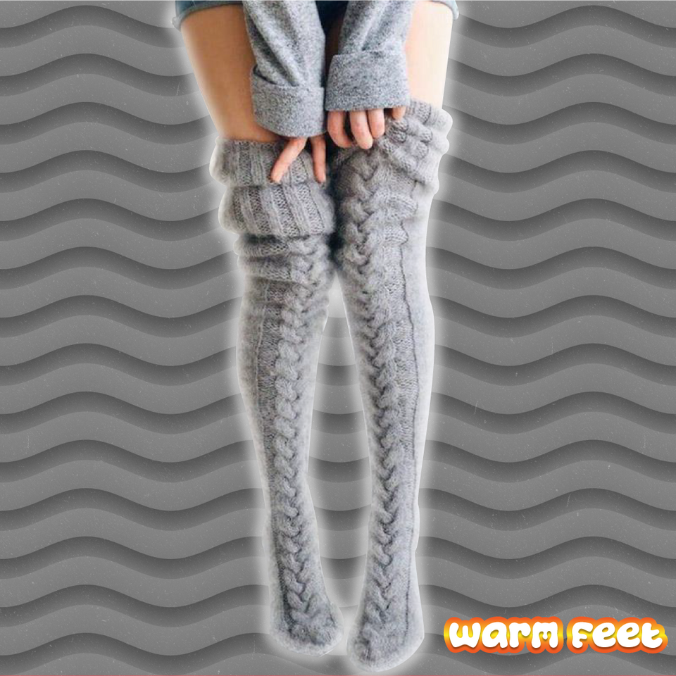 Calcetines térmicos y extra largos 100% puro algodón - warm feet™