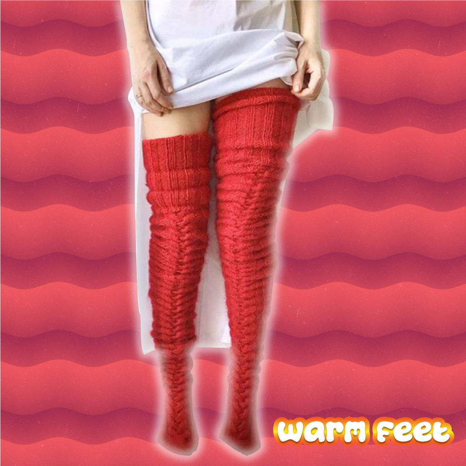 Calcetines térmicos y extra largos 100% puro algodón - warm feet™