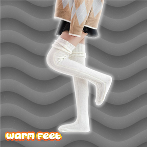 Calcetines térmicos y extra largos 100% puro algodón - warm feet™