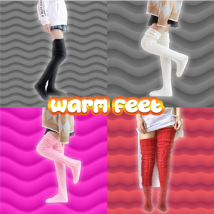 Calcetines térmicos y extra largos 100% puro algodón - warm feet™