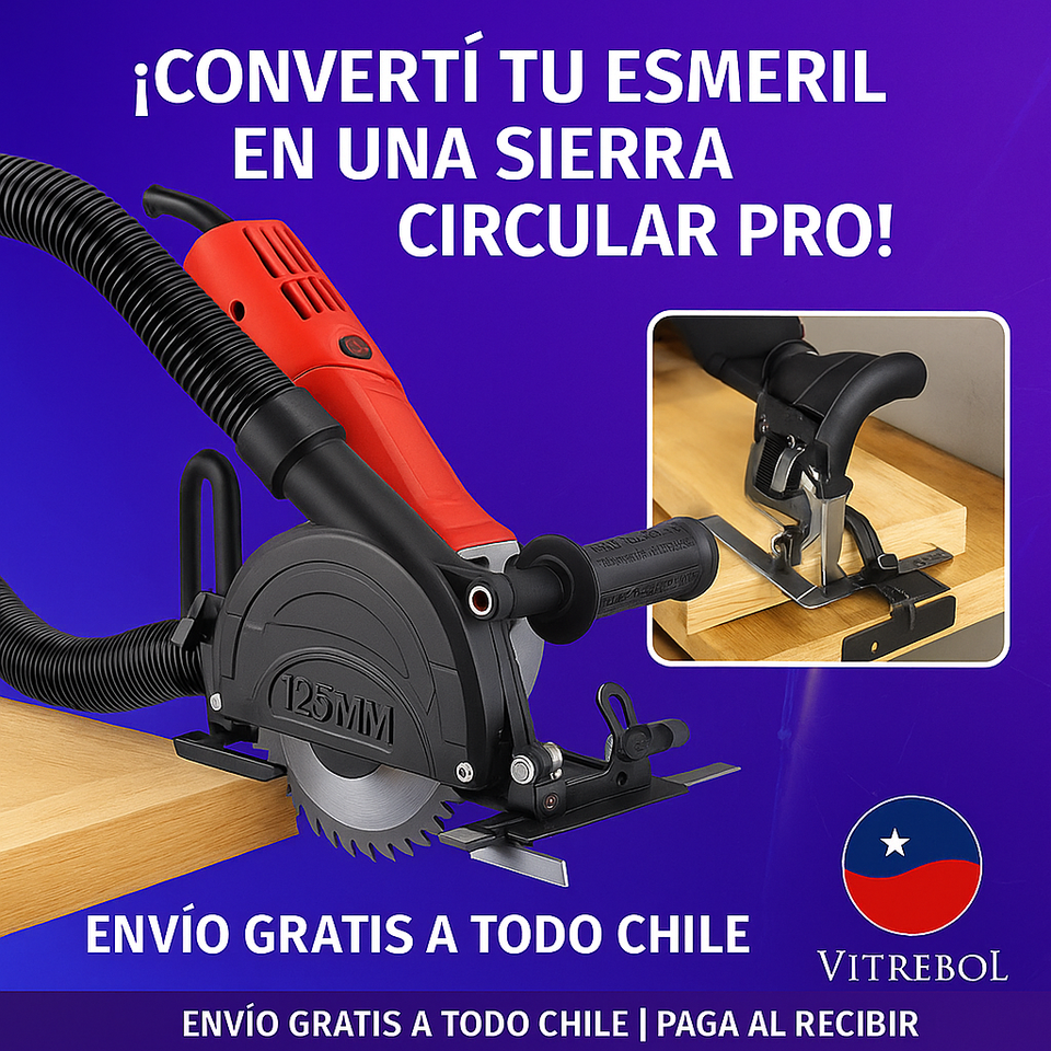 Adaptador Sierra Circular para Esmeril 4 1/2” – ¡Convierte tu esmeril en una bestia de corte!