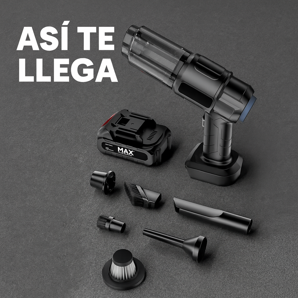 Aspiradora  Turbo - Inalámbrica para auto y hogar