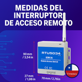 Abre Portón RTU5034 GSM 2G - Interruptor de Acceso Remoto Inteligente