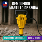 Cango Martillo Demoledor Eléctrico 3800 watts Tasbel
