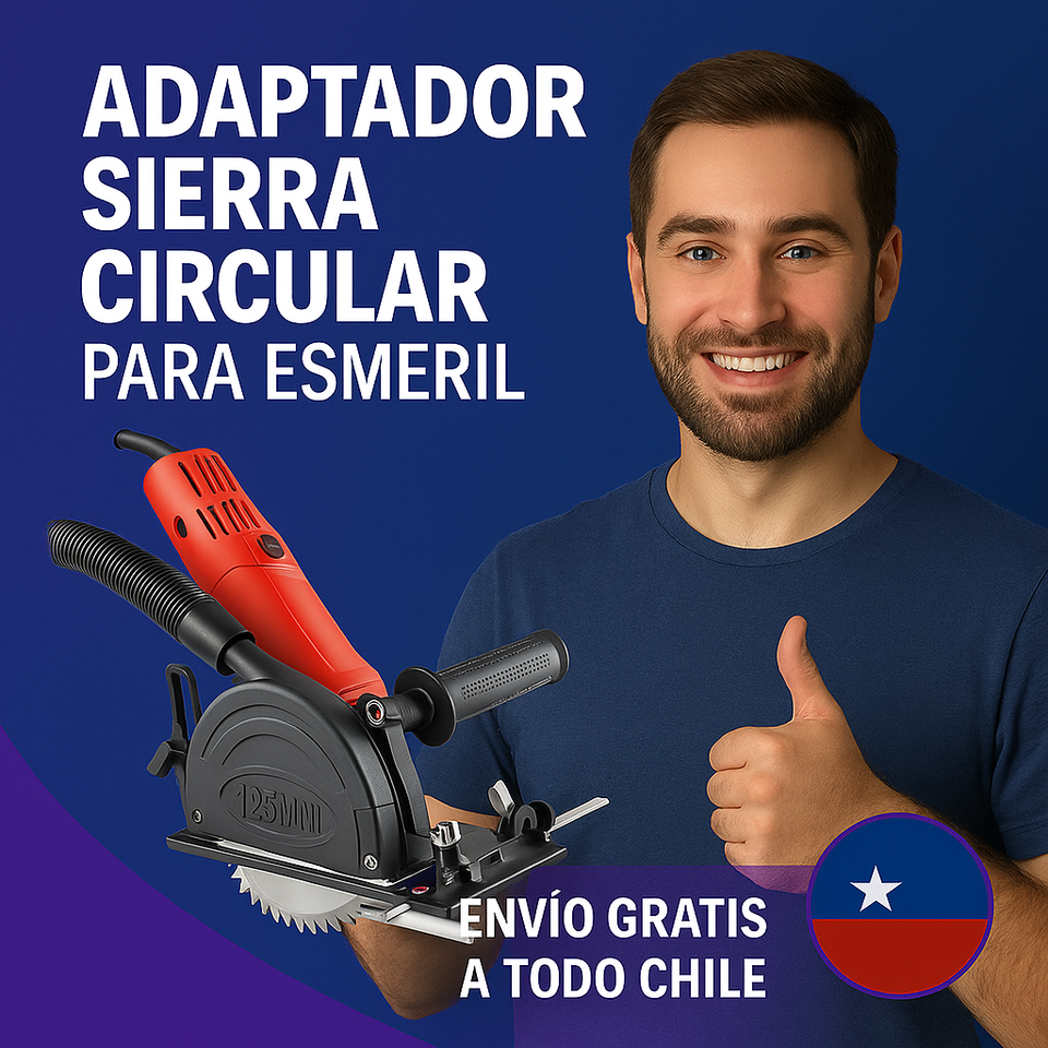 Adaptador Sierra Circular para Esmeril 4 1/2” – ¡Convierte tu esmeril en una bestia de corte!