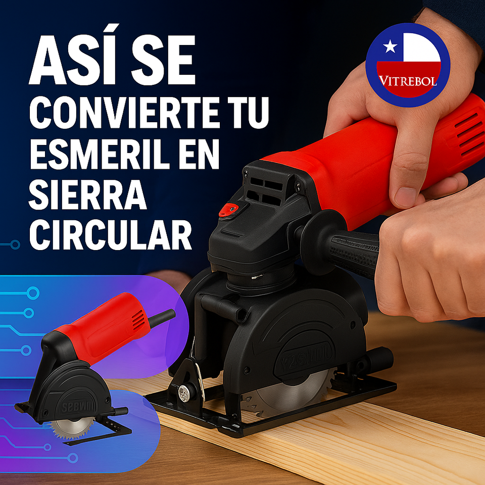 Adaptador Sierra Circular para Esmeril 4 1/2” – ¡Convierte tu esmeril en una bestia de corte!