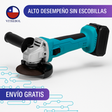 Amoladora Angular con Batería de Litio Eléctrica Recargable Sin Escobillas