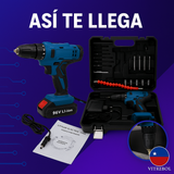 "Taladro Inalámbrico con 2 Baterías de 96 v - Incluye set de accesorios