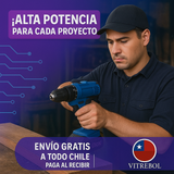 "Taladro Inalámbrico con 2 Baterías de 96 v - Incluye set de accesorios
