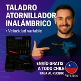 "Taladro Inalámbrico con 2 Baterías de 96 v - Incluye set de accesorios