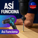 "Taladro Inalámbrico con 2 Baterías de 96 v - Incluye set de accesorios