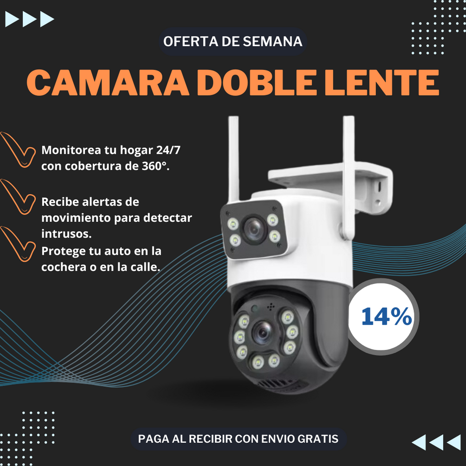 CAMARA ROBOTICA DOBLE LENTE - Lente Full HD
