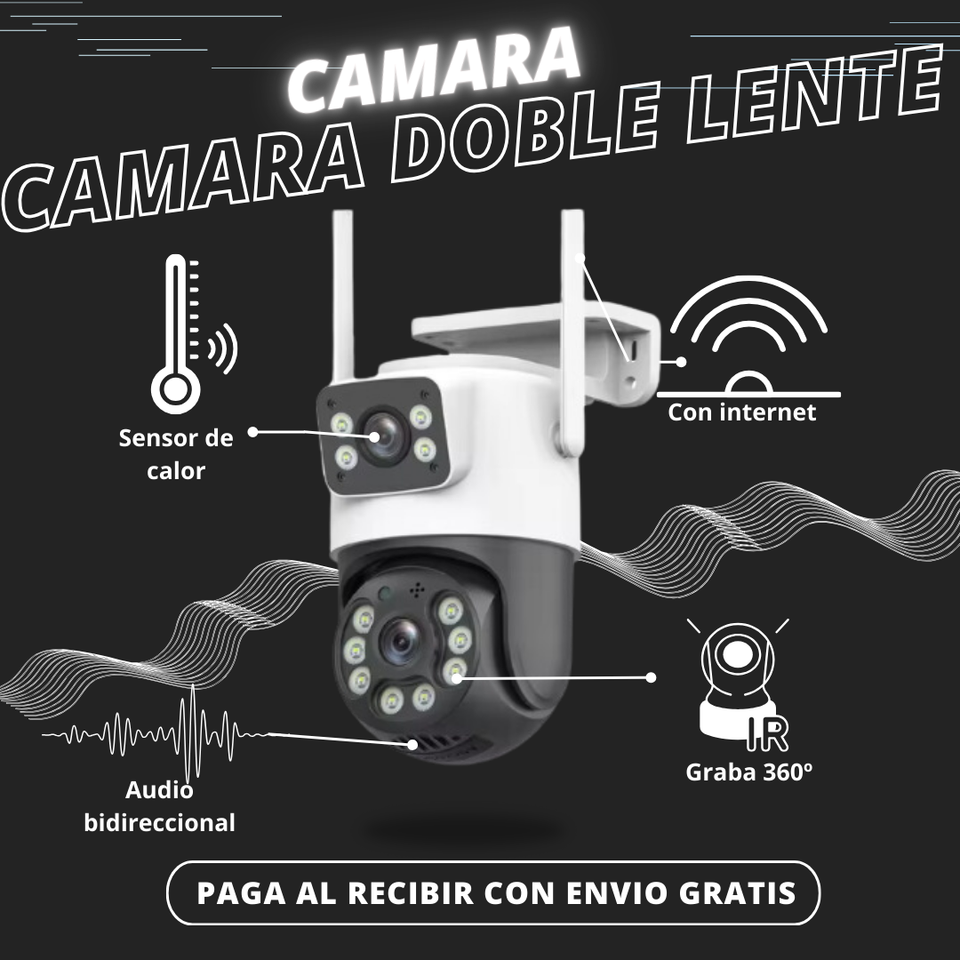 CAMARA ROBOTICA DOBLE LENTE - Lente Full HD