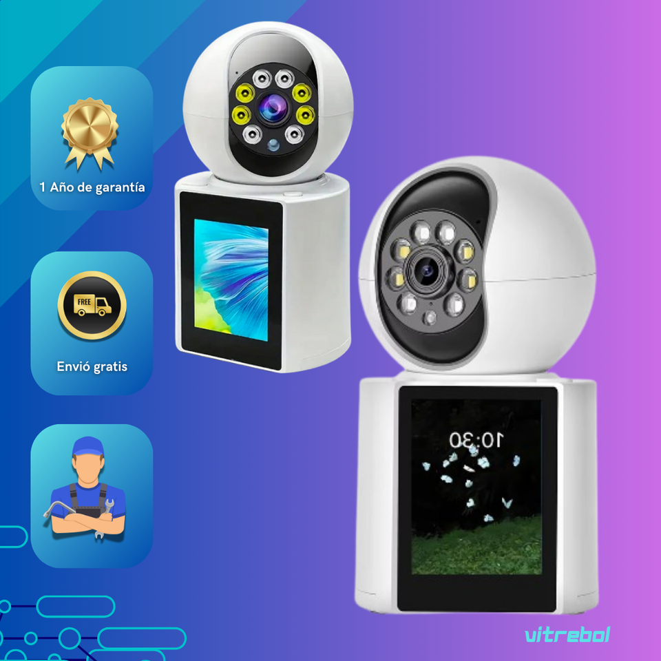 Camara De  Seguridad con Videollamada 2k 3mp