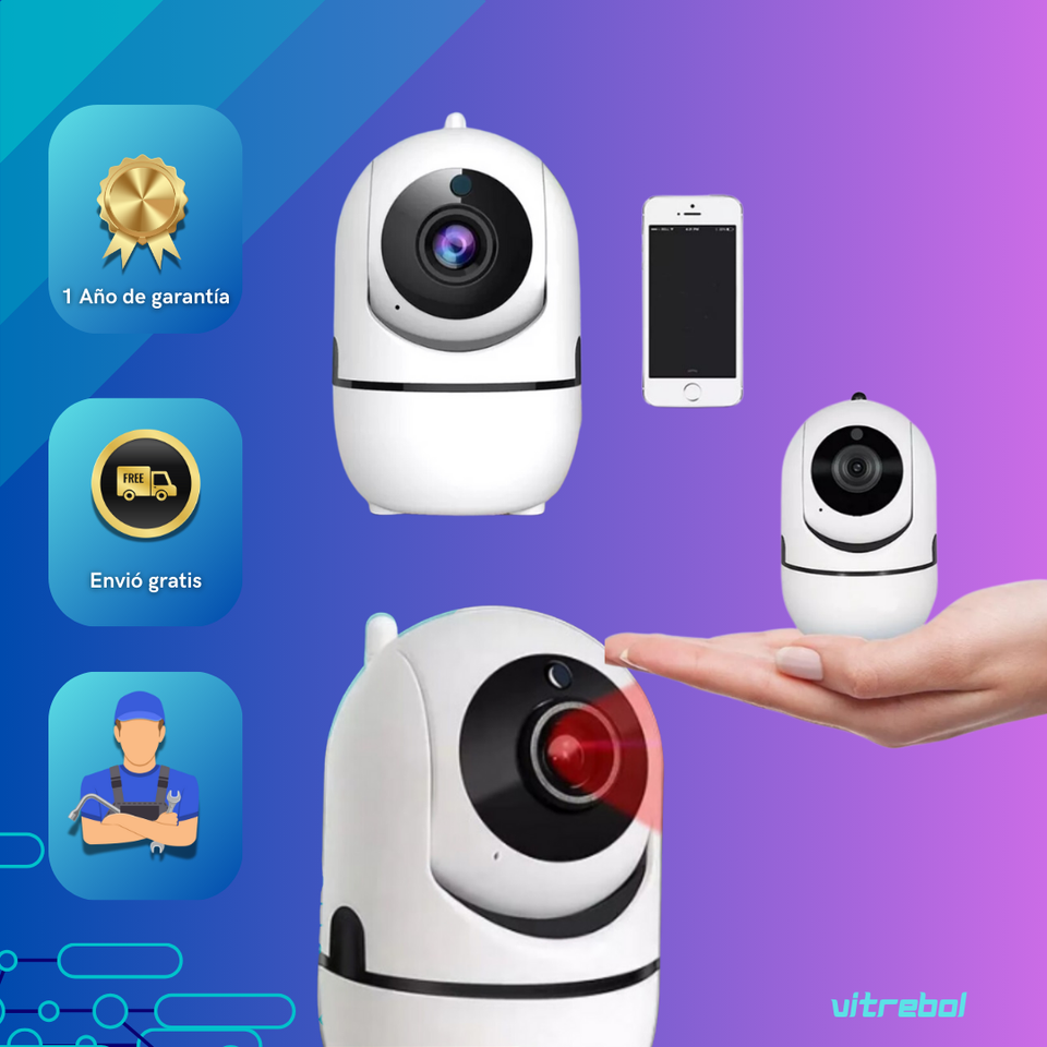 Cámara IP Giratoria Inteligente para Seguridad sin Límites