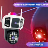 Cámara 3 Pantallas simultáneas - 4K - Alta nitidez, visión nocturna a color.