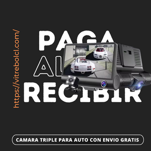 Camara triple para auto: Mejora la seguridad de tu auto