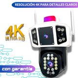 Cámara 3 Pantallas simultáneas - 4K - Alta nitidez, visión nocturna a color.
