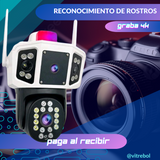 Cámara 3 Pantallas simultáneas - 4K - Alta nitidez, visión nocturna a color.