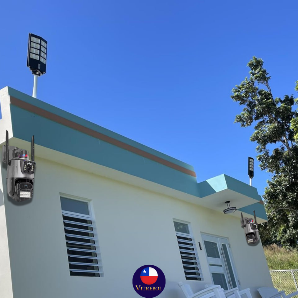 Cámara de seguridad Avanzada con alarma y doble lente full HD - Máxima resolución