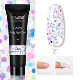 (COMPRAS  2 PACK +1 GRATIS)  Kits de uñas de poligel ROSALIND POLY Nail  GEL 15/30 ml esmalte de uñas
