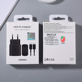 Cargador Original Samsung 45W USB-C con Cable – Super Fast Charging 2.0