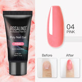 (COMPRAS  2 PACK +1 GRATIS)  Kits de uñas de poligel ROSALIND POLY Nail  GEL 15/30 ml esmalte de uñas