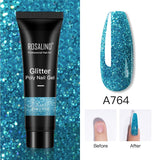 (COMPRAS  2 PACK +1 GRATIS)  Kits de uñas de poligel ROSALIND POLY Nail  GEL 15/30 ml esmalte de uñas
