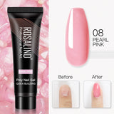 (COMPRAS  2 PACK +1 GRATIS)  Kits de uñas de poligel ROSALIND POLY Nail  GEL 15/30 ml esmalte de uñas