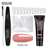(COMPRAS  2 PACK +1 GRATIS)  Kits de uñas de poligel ROSALIND POLY Nail  GEL 15/30 ml esmalte de uñas