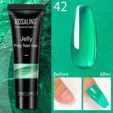 (COMPRAS  2 PACK +1 GRATIS)  Kits de uñas de poligel ROSALIND POLY Nail  GEL 15/30 ml esmalte de uñas
