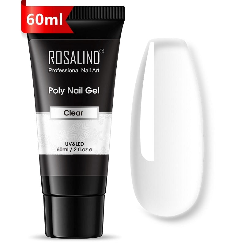 (COMPRAS  2 PACK +1 GRATIS)  Kits de uñas de poligel ROSALIND POLY Nail  GEL 15/30 ml esmalte de uñas