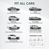 Alexcar Raxe Full Set Universal Breathable Waterproof Vehicle Leather Cover for Cars, SUV, Pick-up Truck