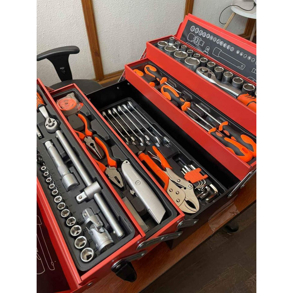 Caja de Herramientas de 85 Piezas - hechas con Metal Cromo Vanadio