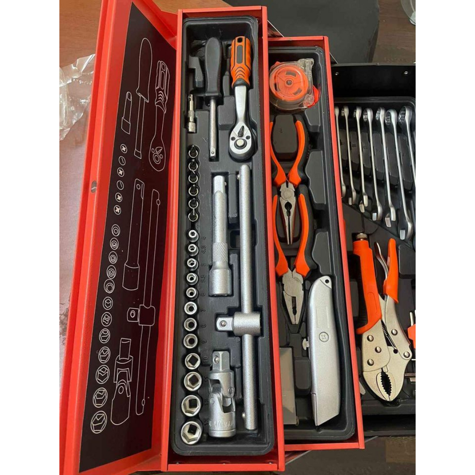 Caja de Herramientas de 85 Piezas - hechas con Metal Cromo Vanadio