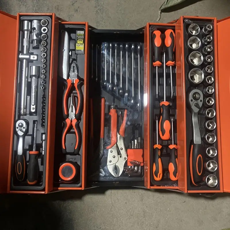 Caja de Herramientas de 85 Piezas - hechas con Metal Cromo Vanadio