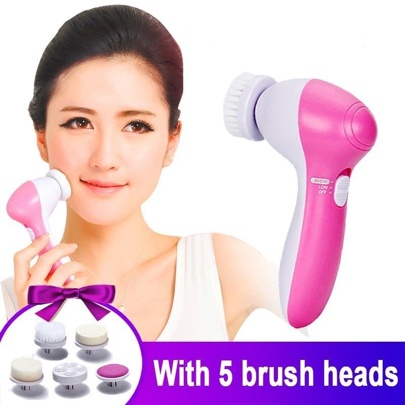 Masajeador Facial Kit 5 En 1 Limpieza Cutis - bamascota