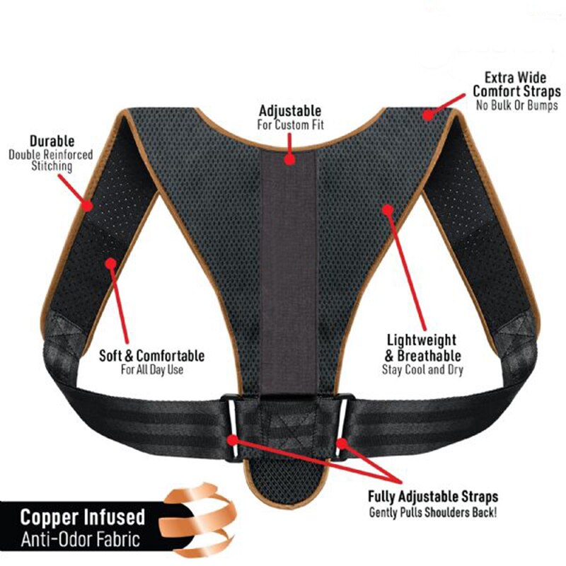 Soporte de espalda superior ajustable - bamascota